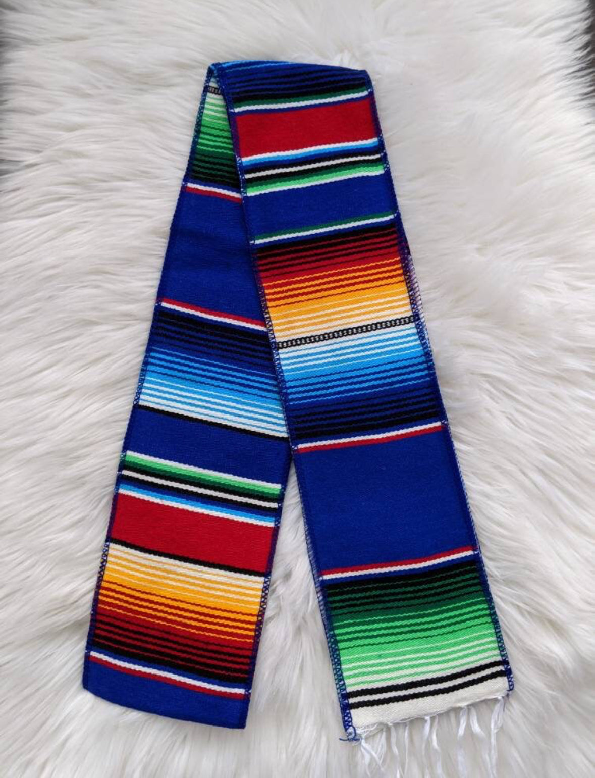 Embroidered Mexican Serape Stole