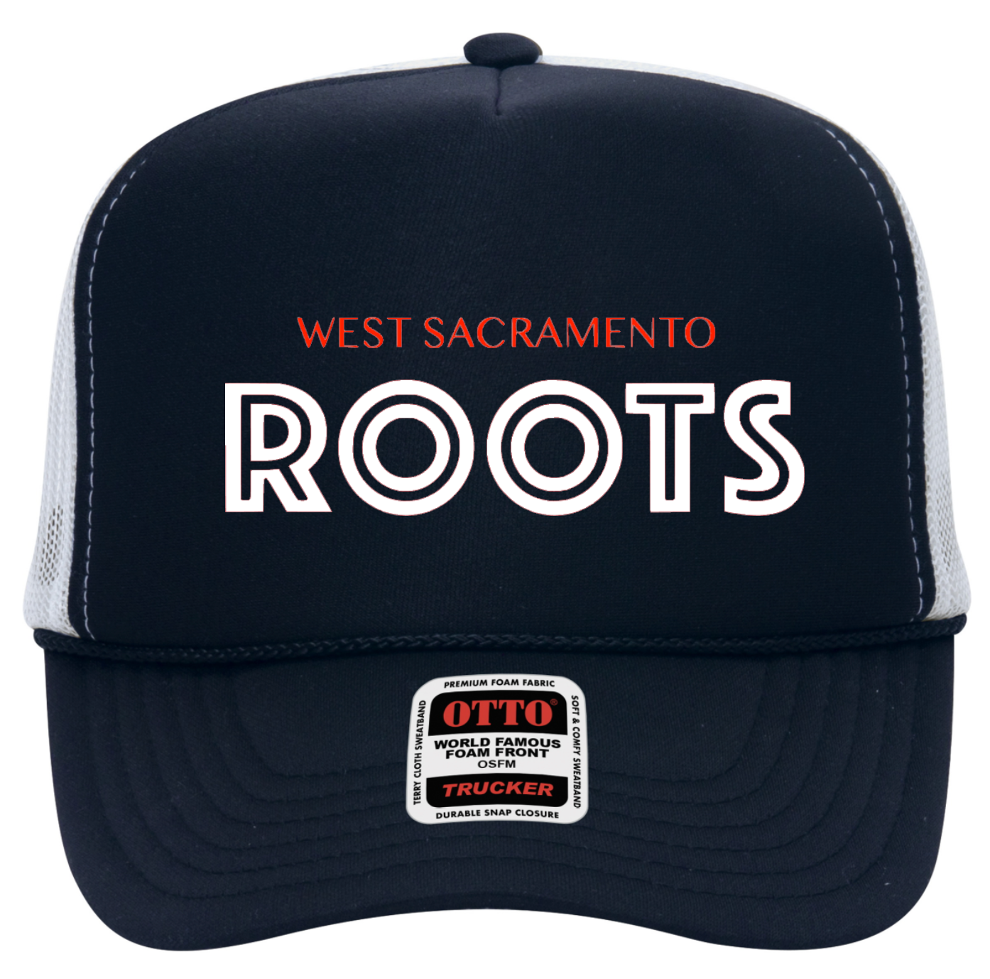 Vinyl Print Trucker Hat-ROOTS