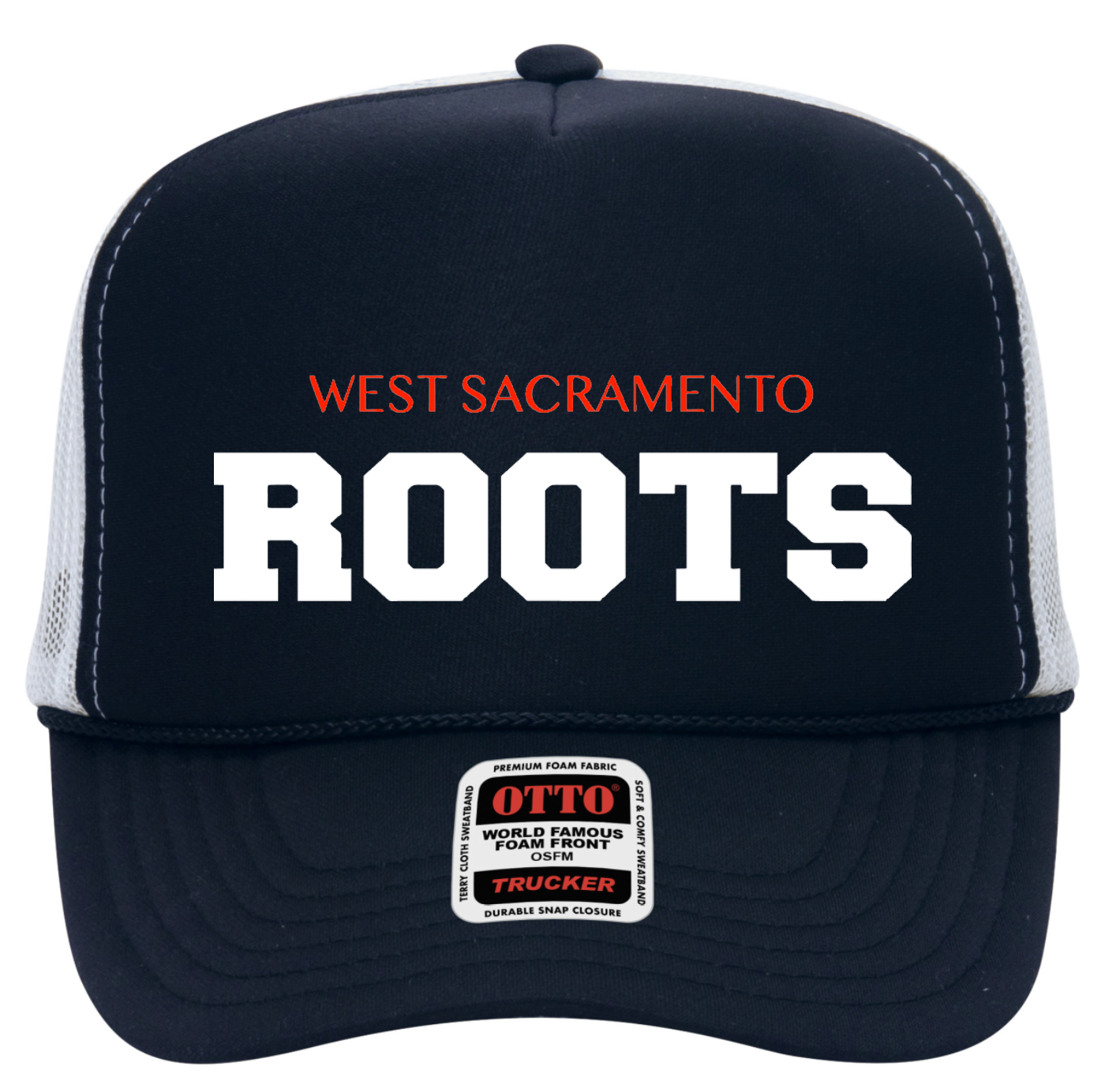 Vinyl Print Trucker Hat-ROOTS