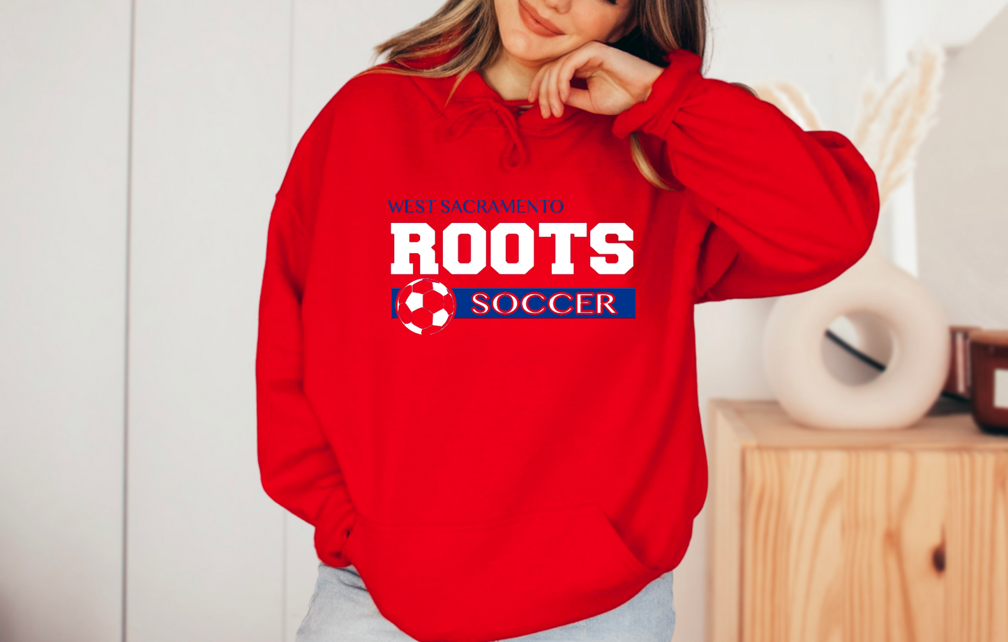 Roots Soccer Ball Unisex Hoodie
