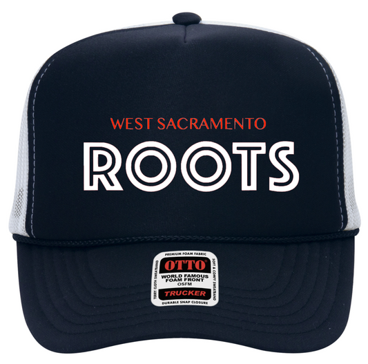 Vinyl Print Trucker Hat-ROOTS