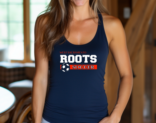 Roots Soccer Ball Logo Women's Razorback Tank Top